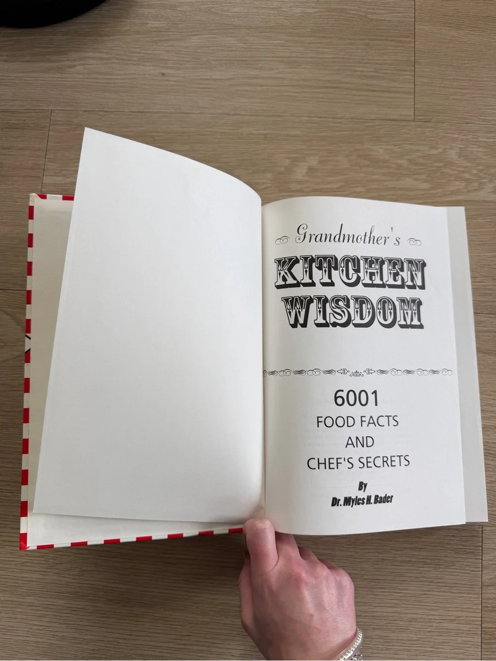 Grandmother's Kitchen Wisdom Hardcover by Dr. Myles H. Bader Cooking Reference